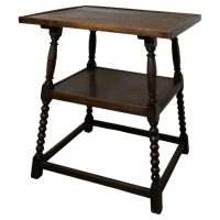 Edwardian Walnut 2 Tier Occasional Table