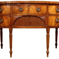 Elegant Regency Mahogany Bow Fronted Sideboard, circa 1810