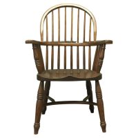 Elm Country Carver Chair with Crinoline Stretcher