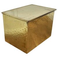 Embossed Art Deco Brass Fireside Log or Coal Box This is a lovely ch