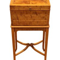 Fine Edwardian Satinwood Dressing Table by Mappin &amp; Webb with Fitted Vanity Box c.1910