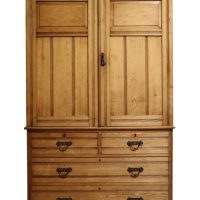 Fine English Ash Press Cupboard in the manner of Maple &amp; Co., c.1880