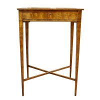Fine George III Satinwood Occasional Table with Drawer, c.1785–1795