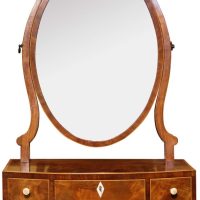 Fine Georgian Period Mahogany &amp; Crossbanded Dressing Table Mirror, Circa 1790