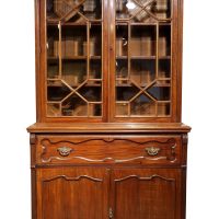 Fine Late Victorian Walnut Secretaire Bookcase, Circa 1880–1890