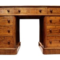 Fine Victorian Maple &amp; Co Pedestal Desk