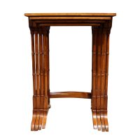 Fine Victorian Walnut Quartetto Nest of Tables with Figured Tops, c.1880