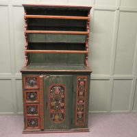 Folk Art Painted Pine Farmhouse Alpine Dresser An Original Hand Made