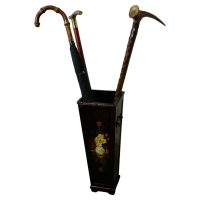Folk Art Painted Stick Stand, Umbrella Stand This is a good looking p