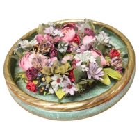 French Brass and Copper Rose Bowl This is a very unusual piece