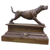French Fireside Hunting Dog Statue A handsome piece
