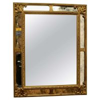 French Gilt Cushion Mirror