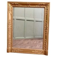 French Gilt Overmantel, Wall Mirror