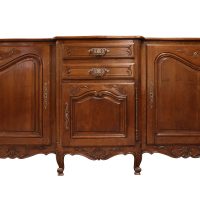French Oak Parquetry Top Sideboard, Louis XV Style, circa 1930