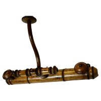 French Simulated Bamboo Hat and Coat Wall Rack