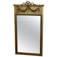French Trumeau Style Pier Console Mirror