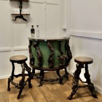 French Wine Bar and High Stool Set