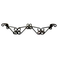 French Wrought Iron Hat and Coat Rack This is a heavy quality piece in wrought