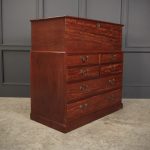 Rare Georgian Mahogany Blanket Box On Chest