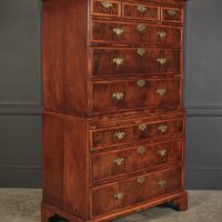 Early 18th Century Walnut Tallboy Chest On Chest