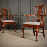 Pair Of Quality Mahogany Queen Anne Armchairs