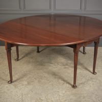 Georgian Mahogany Drop Leaf Dining Table