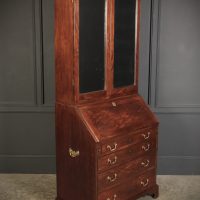 George III Mahogany Bureau Bookcase