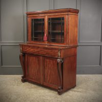Regency Mahogany Secrétaire Bookcase