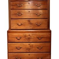 George III Mahogany Chest on Chest c1790