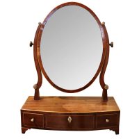 George III Mahogany Dressing Table Mirror