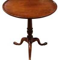 George III Mahogany Snap-Top Occasional Table on Tripod Base