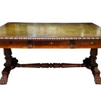 George IV Mahogany Partners Writing Table Attributed to the Manner of Gillows, Circa 1825