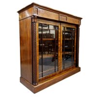 Georgian Flame Mahogany Bookcase