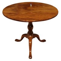 Georgian Mahogany Tripod Table with Tilting Top, Circa 1780