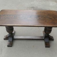 Good Farmhouse Oak Refectory Style Coffee Table