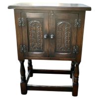 Gothic Oak Cupboard by Bevan Funnel Ltd