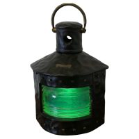Hand Carved Ships Starboard Navigation Light.