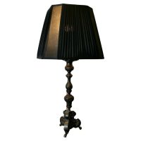 Heavy French Gothic Table Lamp A very decorative Chateau table lamp