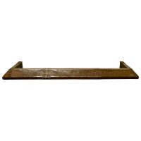 Heavy Studded Darkened Brass Fender, Brutalist Look