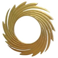 Huge Sunburst Swirl Gilt Mirror