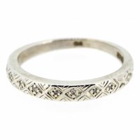 18ct White Gold Diamond Eternity Ring|Vintage 18ct White Gold Diamond Eternity Ring|18ct Diamond Eternity Band|18ct Diamond Stacking Ring