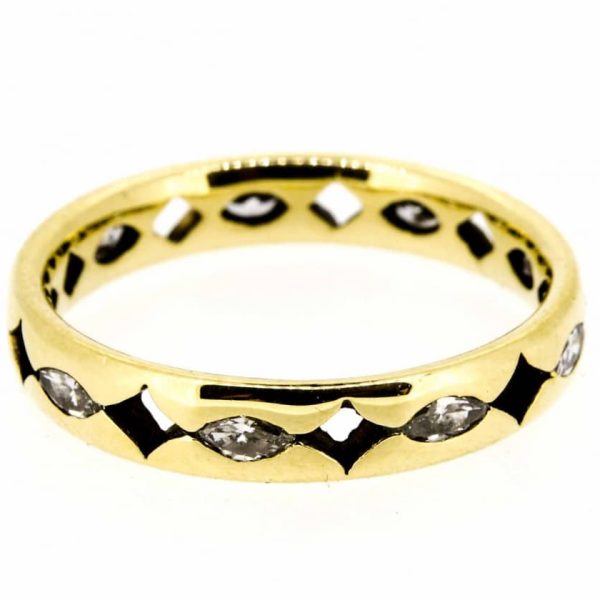 18ct Diamond Full Eternity Ring| Marquise Diamond Full ET Ring| 18ct Navette Diamond Eternity Ring| Navette Diamond Full ET Ring.