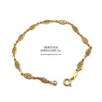 Vintage Fancy Link Gold Bracelet