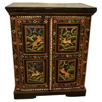 Indian Folk Art Painted Cupboard