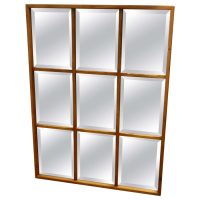 Industrial Look Square Window Mirror