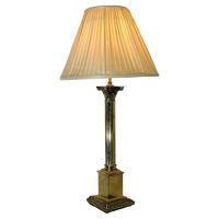 Large Brass Corinthian Column Table Lamp This is a very attractive piece
