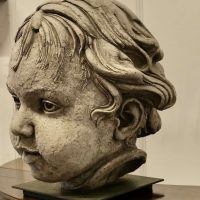 Large Clay Bust of a Child by Philippe Seené, set on Bronze This is an Exquisite Life
