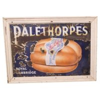 Large Early 20th century Palethorps Pictorial Enamel Sausage Sign