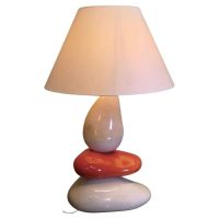Large Francois Chatain Pebble Lamp from France