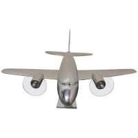 Large French Chrome Desktop Model of Douglas DC3